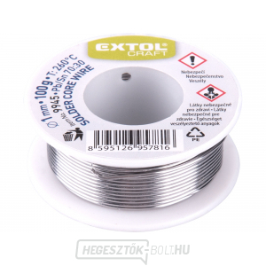 Forrasztóón Sn30/Pb70 , ∅ 1mm, 100g gallery main image