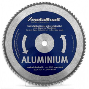 Fűrészlap alumíniumhoz ø 355 mm