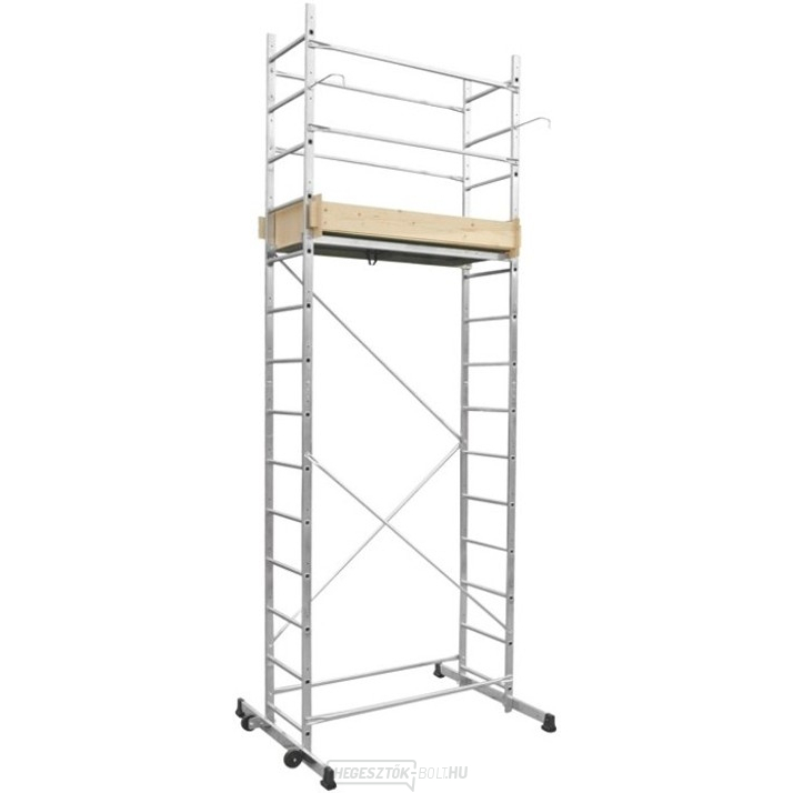 Al 395x130x60 cm-es munkaállvány, munkamagasság 2,8-5,0 m