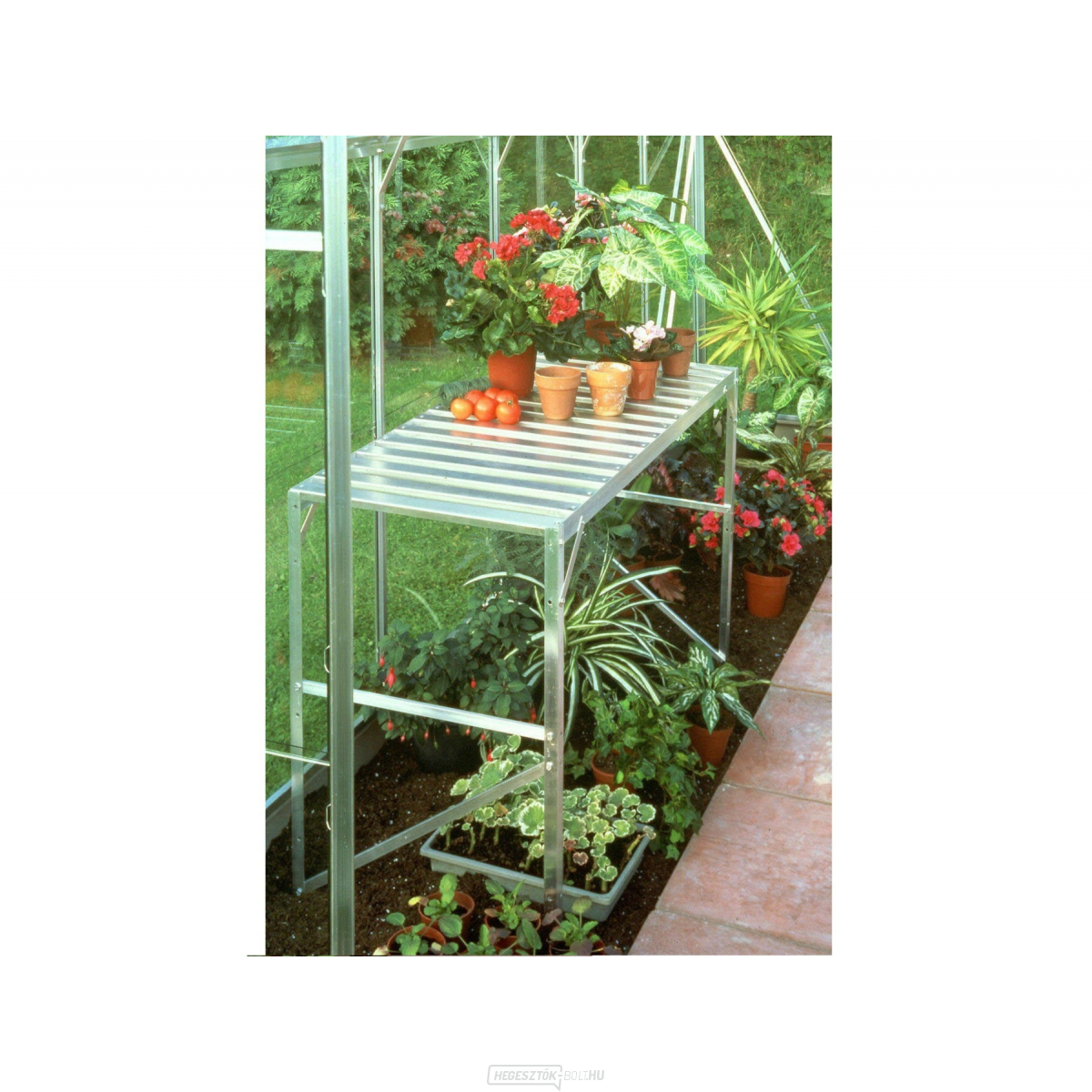 AL polc VITAVIA 120x52 cm egyszemélyes polc ezüst