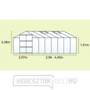 Üvegház VITAVIA URANUS 8300 PC 6 mm ezüst  náhled