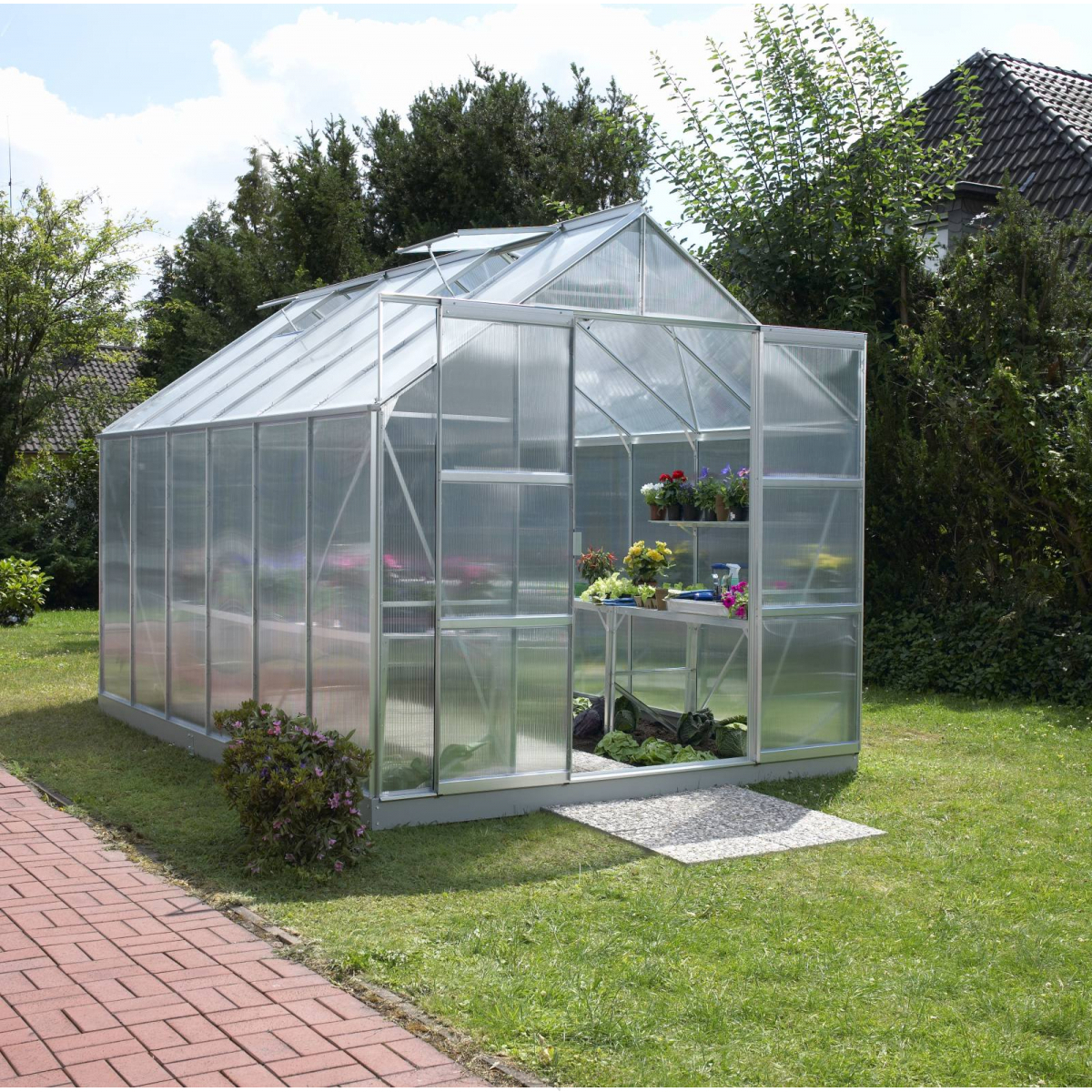 Üvegház VITAVIA URANUS 9900 PC 6 mm ezüst