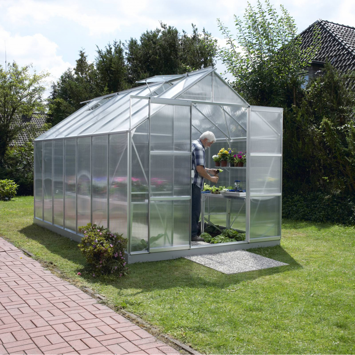 Üvegház VITAVIA URANUS 11500 PC 6 mm ezüst