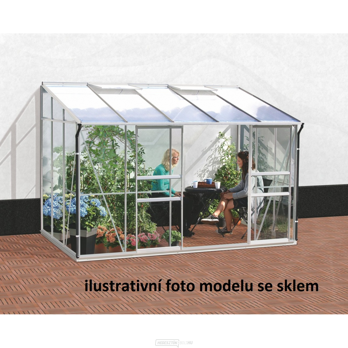 Üvegház VITAVIA IDA 6500 PC 4 mm ezüst