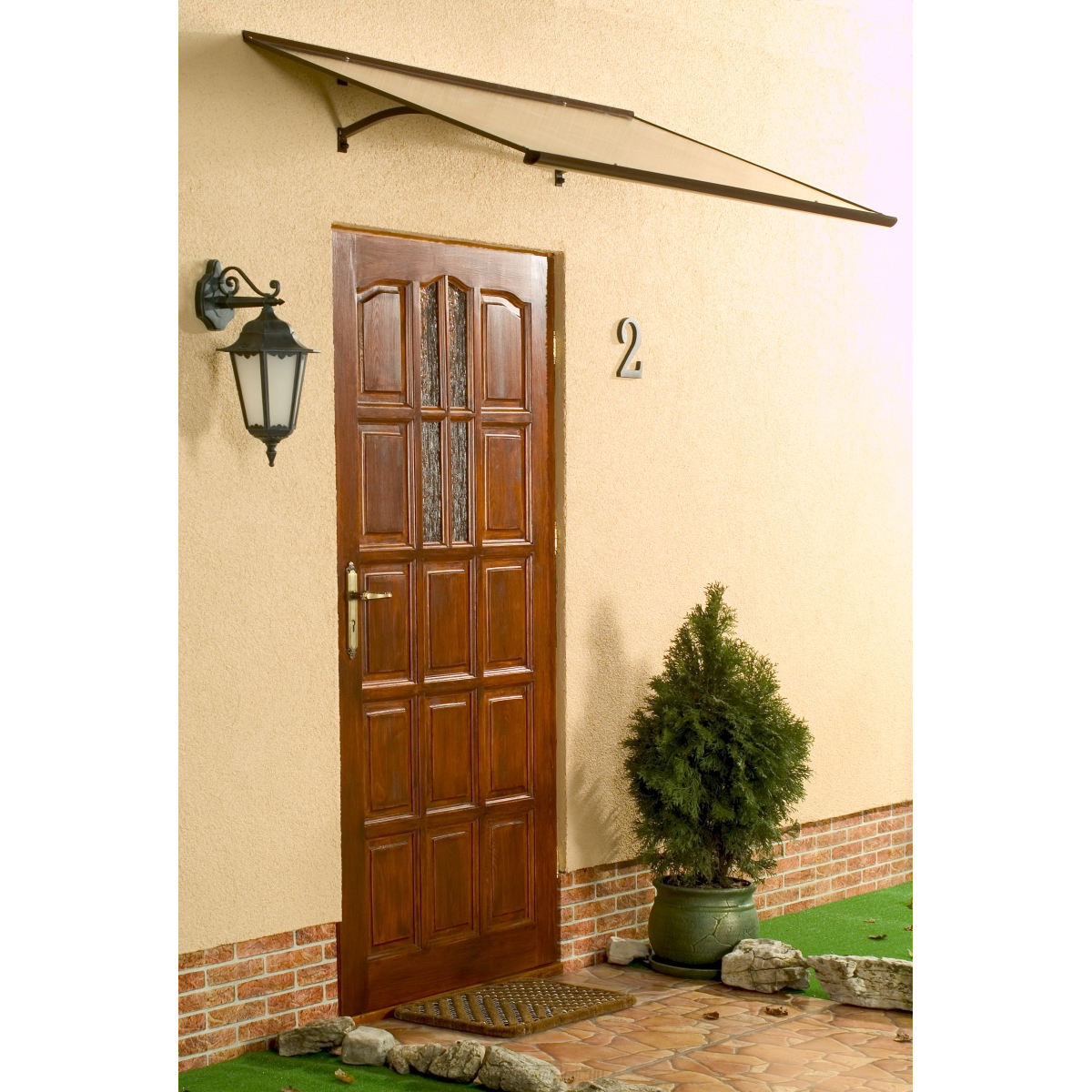 Bejárati előtető LANITPLAST MELES 160/85 barna