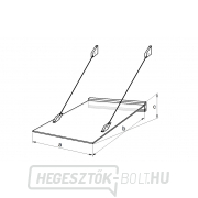 Bejárati előtető LANITPLAST LAZUR 150/97 fehér náhled