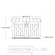 Kerti tárolódoboz LIFETIME 60170 HORIZONTAL náhled