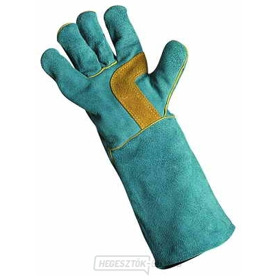 HARPY - teljes bőrkesztyű hasított bőrből készült, hossza 35 cm, mérete 11-es méret