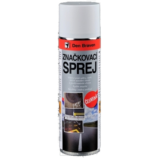 Den Braven - jelölő spray 500ml - piros