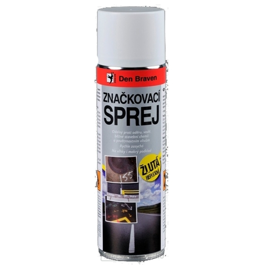 Den Braven - jelölő spray 500ml - fényvisszaverő sárga