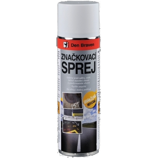 Den Braven - jelölő spray 500ml - fényvisszaverő narancssárga