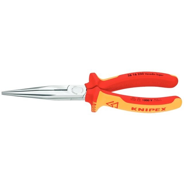 KNIPEX - fogó félköríves pofákkal 200 mm, PVC bevonattal 1000V-ig