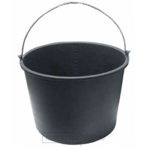 Építőipari vödör fogantyúval 5l - fekete Építőipari vödör fogantyúval 5l - fekete gallery main image