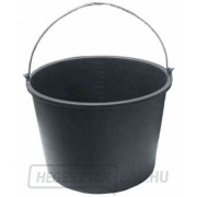 Építőipari vödör fogantyúval 20l - fekete Építőipari vödör fogantyúval 20l - fekete gallery main image