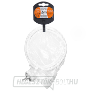 Solight hosszabbítókábel - csatlakozó, 1 aljzat, fehér, 2m Előnézet 