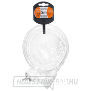 Solight hosszabbító kábel - csatlakozó, 1 aljzat, 5m, 3 x 1mm2, fehér Előnézet 