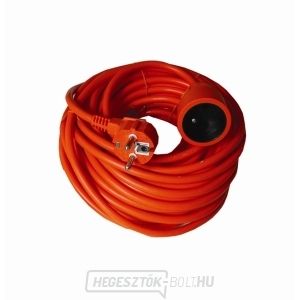 Solight hosszabbító kábel - csatlakozó, 1 aljzat, narancssárga, 25m