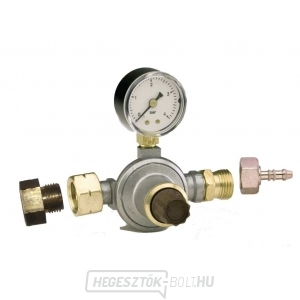 Gáznyomás-szabályozó 0-4 bar 8kg/h nyomásmérővel gallery main image