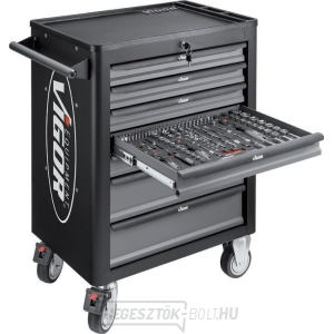 Szerelőkocsi kéziszerszámokkal VIGOR V4219 Szerelőkocsi kéziszerszámokkal VIGOR V4219 gallery main image