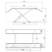Golemtech 3000kg-os alacsony emelésű emelőkosár Golemtech 3000kg-os alacsony emelésű emelőkosár náhled