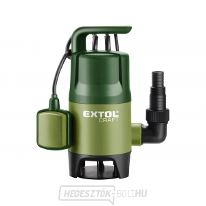 Búvárszivattyú EXTOL CRAFT 400W, 7500l/óra - szennyezett vízhez Búvárszivattyú EXTOL CRAFT 400W, 7500l/óra - szennyezett vízhez gallery main image