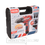 Akkus fúrócsavarhúzó EXTOL Premium 12V Li-ion, 1300mAh, két akkumulátor náhled
