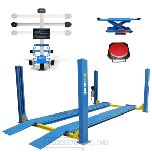 SET 5 PROFI - Négyoszlopos emelő 5000 kg 3D geometriával