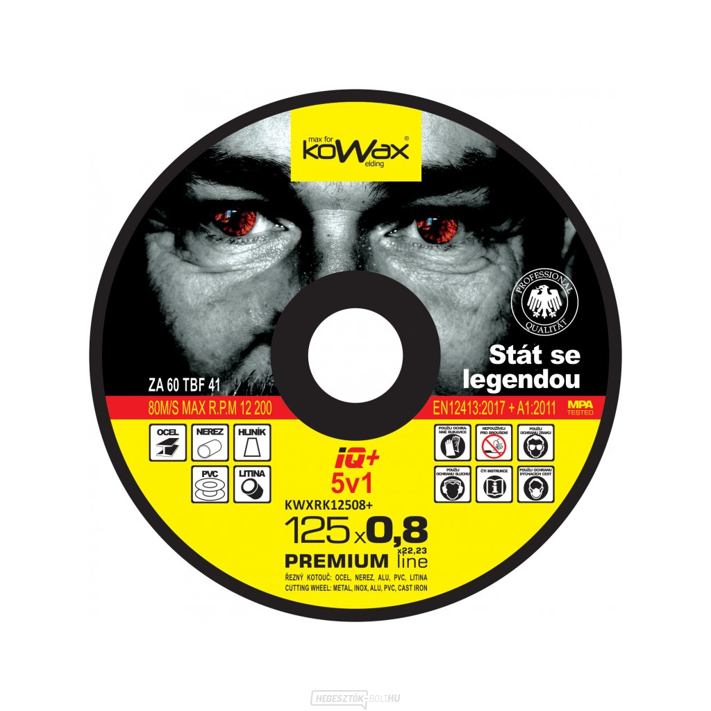 Vágótárcsa KOWAX IQ+ 5 in 1 125x0,8mm