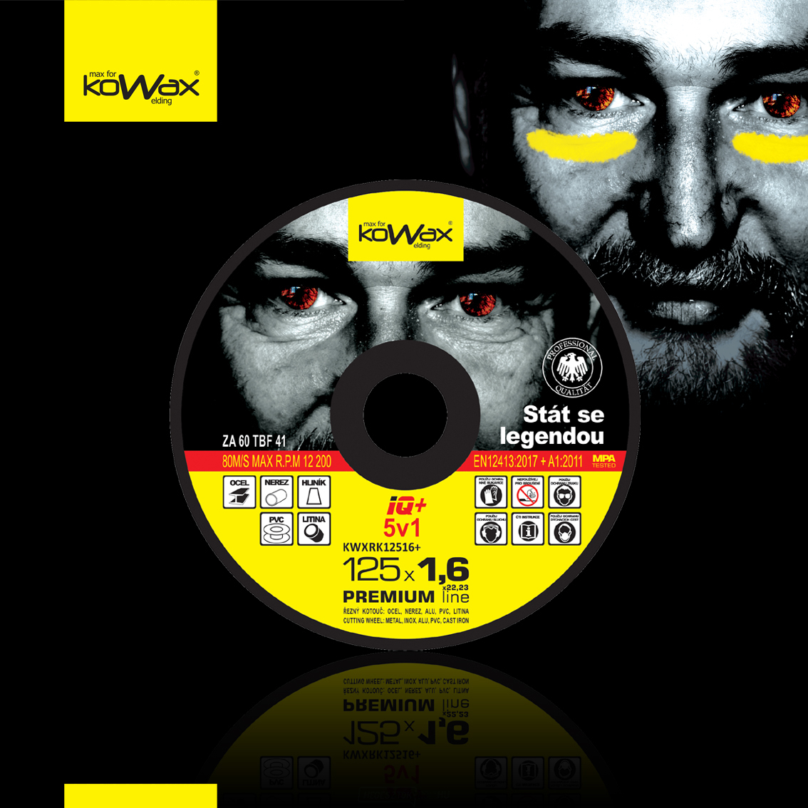 Vágótárcsa KOWAX IQ+ 5 in 1 125x1,6mm Vágótárcsa KOWAX IQ+ 5 in 1 125x1,6mm gallery main image