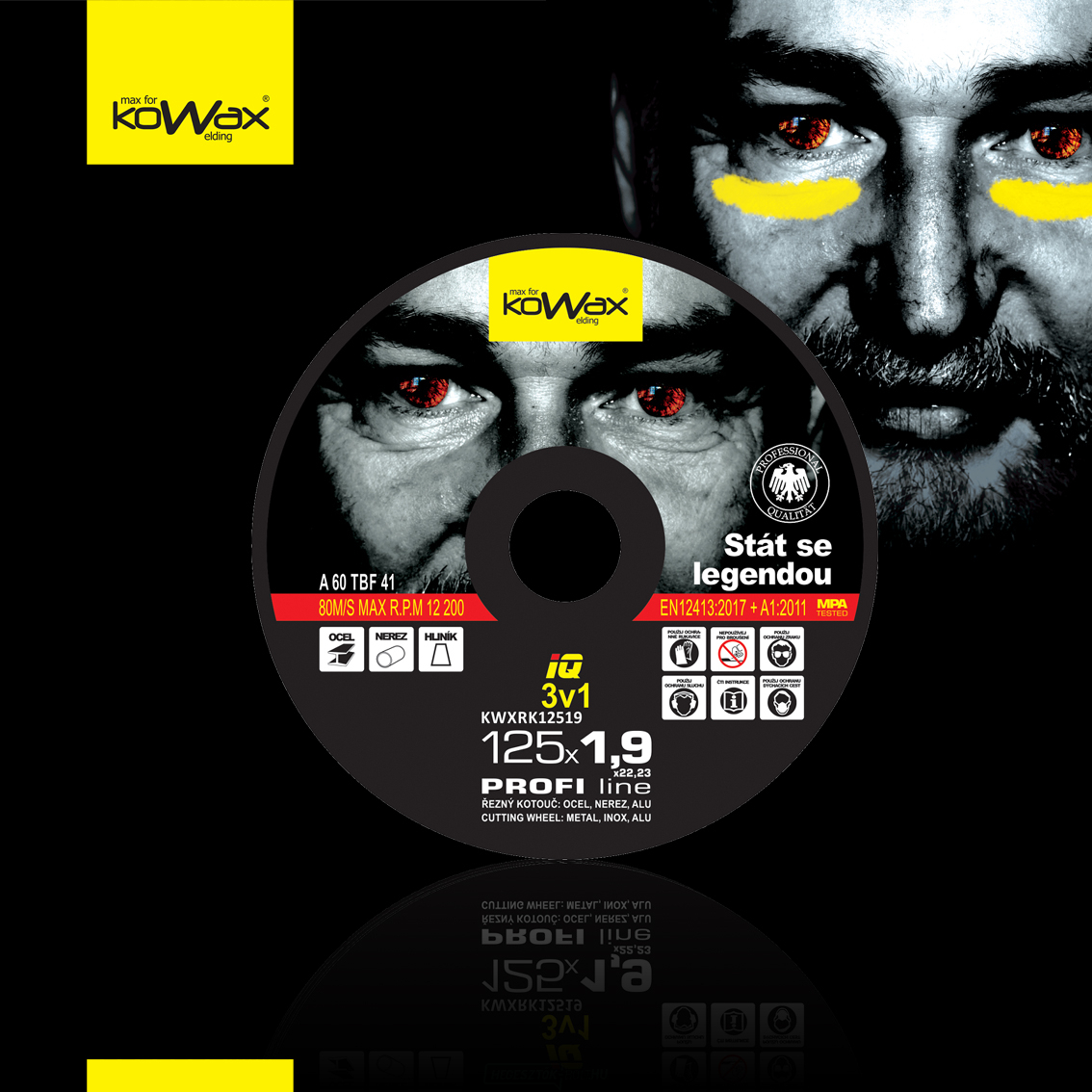 Vágótárcsa KOWAX IQ 3 in 1 125x1,9