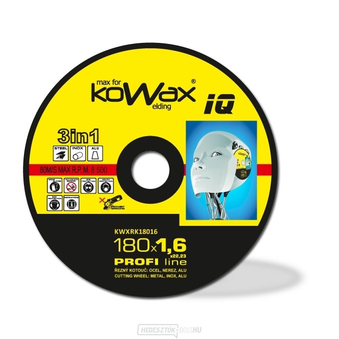 KOWAX vágókorong 180x1,6x22,2