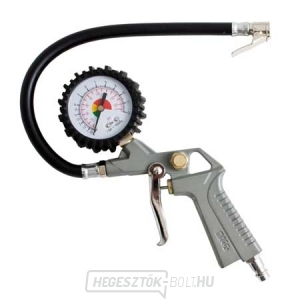 Gumiabroncs-felfújó berendezés nyomásmérővel Gumiabroncs-felfújó berendezés nyomásmérővel gallery main image