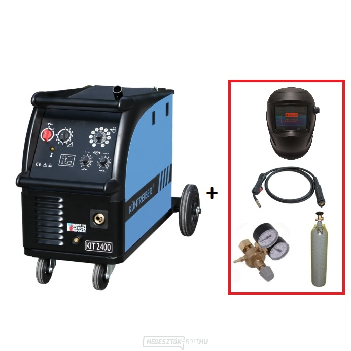 KIT 2400 Standard 4 görgős + égő + szelep + önsötétítő burkolat + teljes CO2 palack
