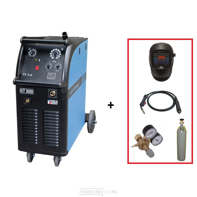 KIT 3000 Standard 4 görgős égő + szelep + sam. motorháztető + full CO2 palack