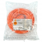 Solight hosszabbító kábel - csatlakozó, 1 aljzat, narancssárga, 20m Előnézet 