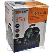 Solight dobhosszabbító kábel, fekete, 35m Előnézet 