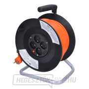 Solight dobhosszabbító kábel, 4 aljzat, narancssárga, 50m náhled