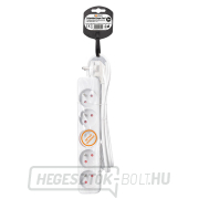 Solight hosszabbítókábel, 5 aljzat, fehér, 3m Előnézet 