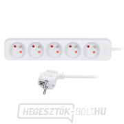 Solight hosszabbítókábel, 5 aljzat, fehér, 3m Solight hosszabbítókábel, 5 aljzat, fehér, 3m gallery main image