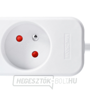 Solight hosszabbítókábel, 6 aljzat, fehér, 1,5m Előnézet  Solight hosszabbítókábel, 6 aljzat, fehér, 1,5m Előnézet