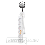 Solight hosszabbítókábel, 6 aljzat, fehér, 1,5m Előnézet  Solight hosszabbítókábel, 6 aljzat, fehér, 1,5m Előnézet