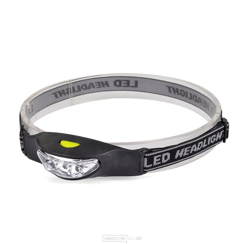 Solight LED fejlámpa, 3x LED, fekete-szürke, 2x CR2032