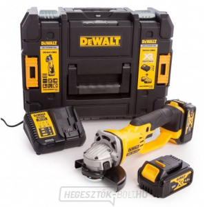 Akkumulátoros sarokcsiszoló 125mm DeWalt DCG412M2 18V XR 2x4.0Ah + tok