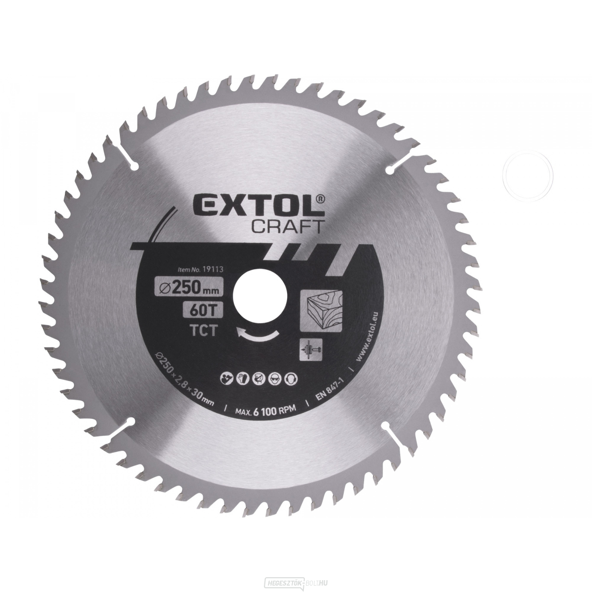 Fűrészlap SK pengékkel, 250x1,8x30mm 60T