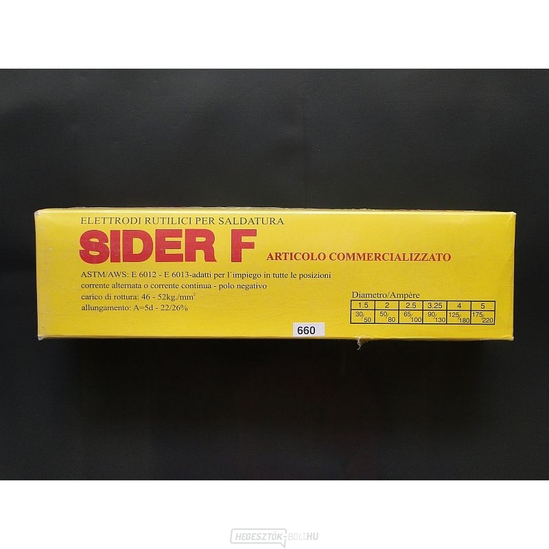 Rutil elektródák SIDER F 4,0 x 450mm