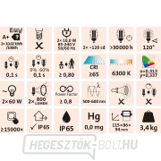 LED reflektor, 2x800lm, 125cm állvánnyal náhled