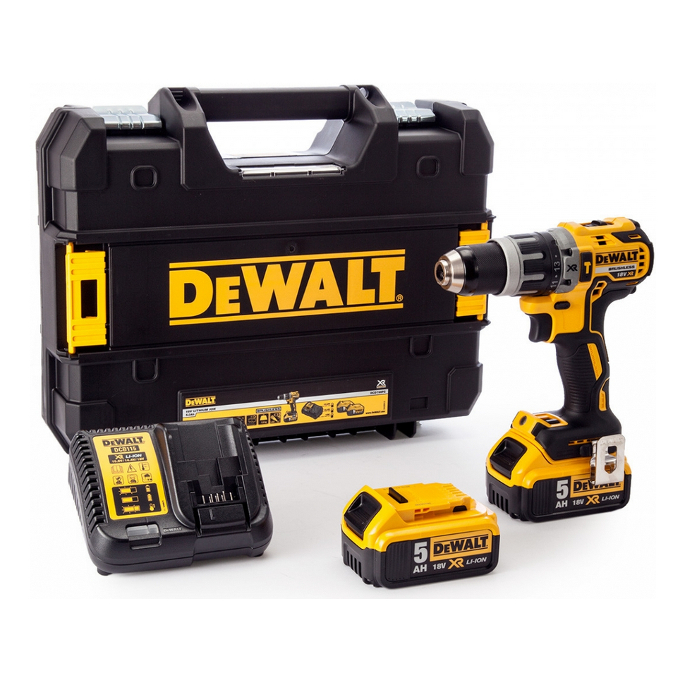 DCD796P2 Akkus fúró-csavarozó kalapáccsal 18V XR 2x5,0 Ah DEWALT bőrönd
