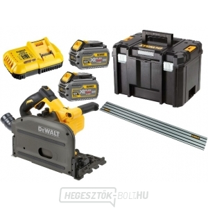 Akkus merülő körfűrész 54V, 2x 6Ah + rúd DeWALT DCS520T2R FLEXVOLT