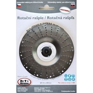 Rotációs reszelő 125x22,2mm - pengevastagság 2,5mm