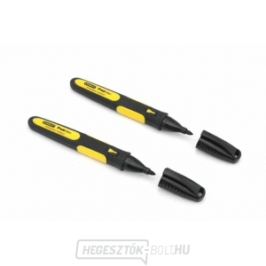 Permanens filctoll finom hegyű fekete 2db Stanley 0-47-312 Permanens filctoll finom hegyű fekete 2db Stanley 0-47-312 gallery main image